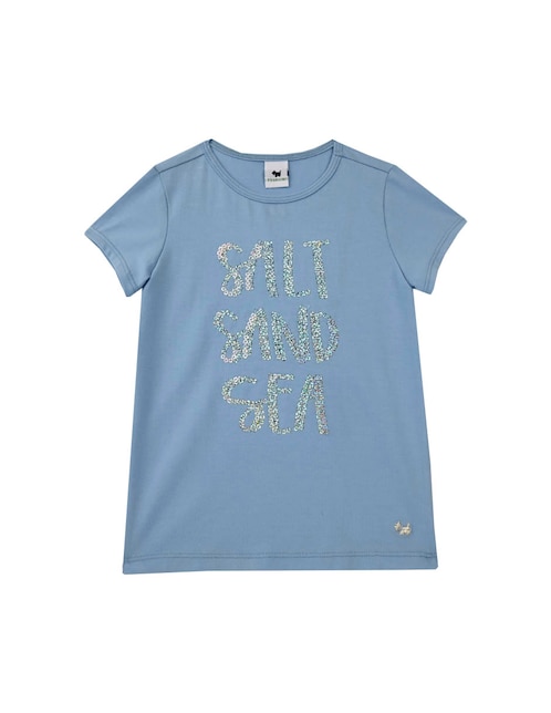 Playera Ferrioni Sand manga corta para niña