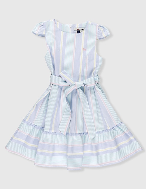 Vestido Ferrioni manga cap para niña