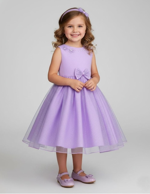 Vestido Gerat sin manga para niña
