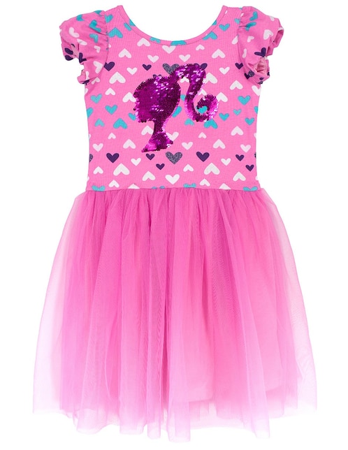 Vestido manga globo para niña 1