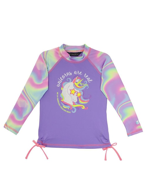 Wetshirt Skysoul estampado gráfico para niña