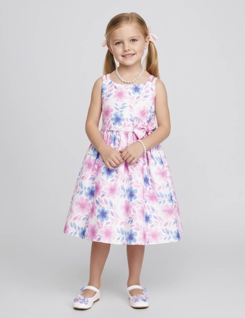 Vestido Gerat sin manga para niña
