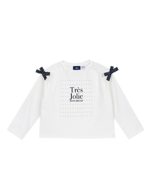 Playera Long Sleeve T-Shirt manga larga para niña 1