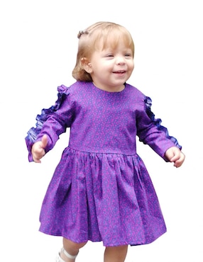 Vestido Carana manga regular para niña