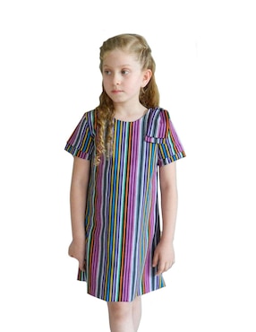 Vestido Carana manga regular para niña