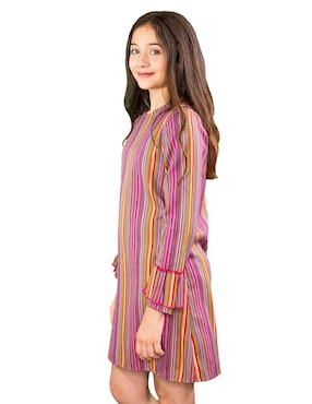 Vestido Carana manga regular para niña