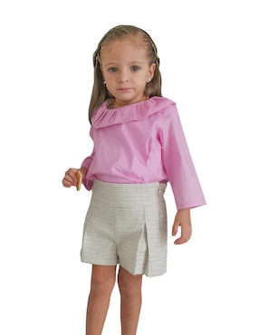 Conjunto Crawling Forward 123 de algodón para niña