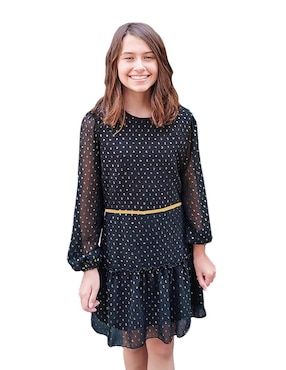 Vestido Carana manga regular para niña