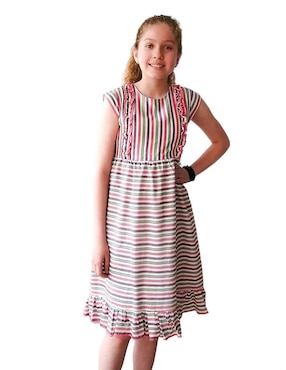 Vestido Carana manga cap para niña