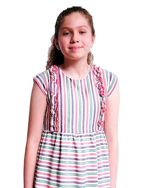 Vestido Carana manga cap para niña
