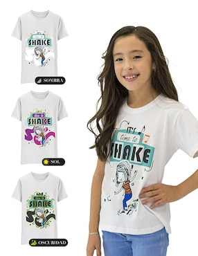 Playera Generra manga corta para niña