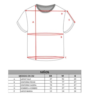 Playera Generra manga corta para niña