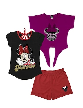 Conjunto Disney De Algodón Para Niña 3 Piezas