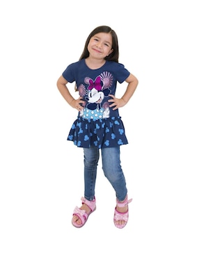 Blusa Tropicana Licencia Minnie Mouse para niña