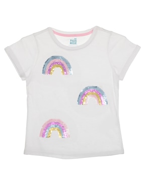 Playera Piquenique Manga Corta Para Niña