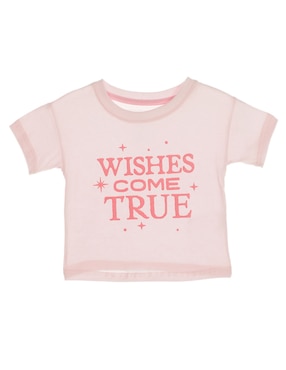 Playera Wish Wish manga corta para niña