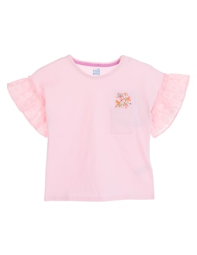 Playera Piquenique Manga Corta Para Niña