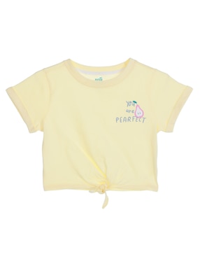 Playera Piquenique Manga Corta Para Niña