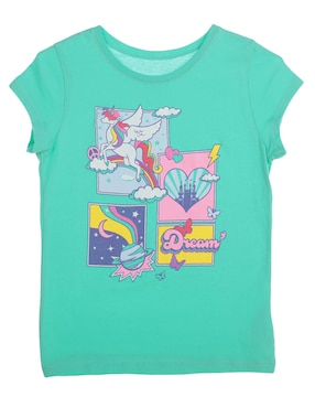 Playera The Children's Place Manga Corta Para Niña