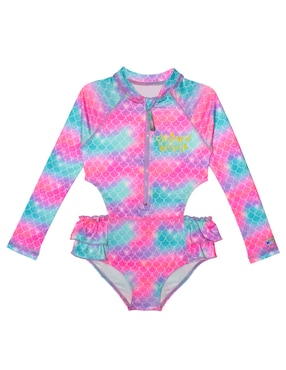 Traje De Baño Completo Sunskin Fantasia Para Niña