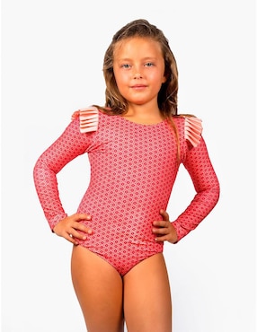 Traje De Baño Completo Aramare Para Niña