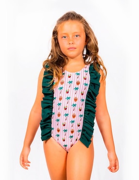 Traje De Baño Completo Aramare Para Niña