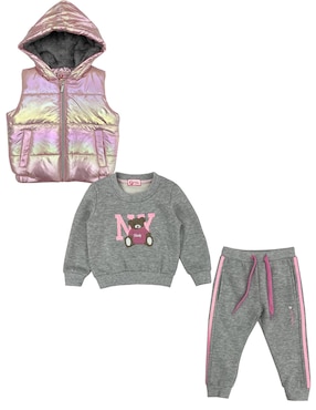 Conjunto Deportivo Slim Push Con Jareta Para Niña