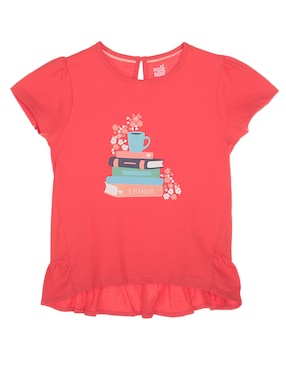 Playera Piquenique Manga Corta Para Niña