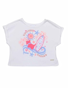 Playera Ferrioni Manga Corta Para Niña