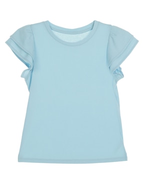 Playera Piquenique Manga Corta Para Niña