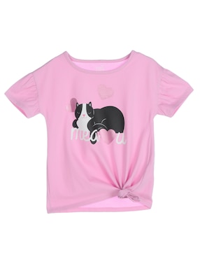 Playera Piquenique Manga Corta Para Niña