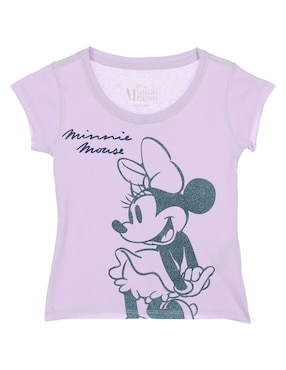 Playera Disney Manga Corta Para Niña