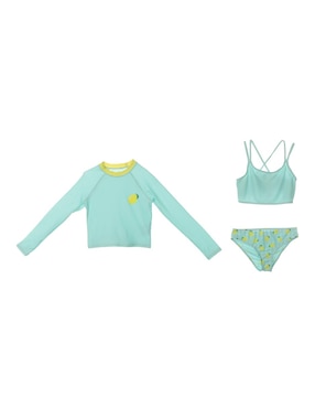 Set Traje De Baño Bikini Piquenique Para Niña