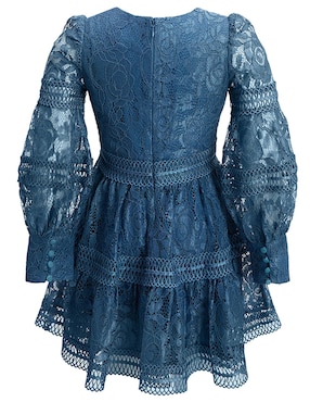 Vestido Bardot manga con puño para niña