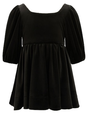 Vestido Bardot manga globo para niña