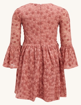 Vestido Bardot manga amplia para niña