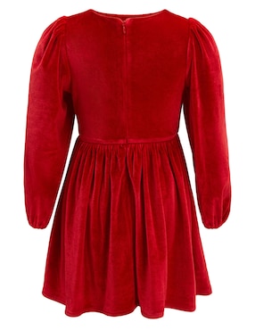 Vestido Bardot manga globo para niña