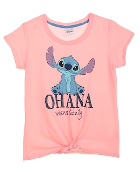 Playera Disney Manga Corta Para Niña