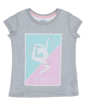 Playera 365 Essential Manga Corta Para Niña