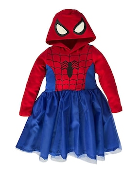 Vestido Marvel Manga Regular Para Niña