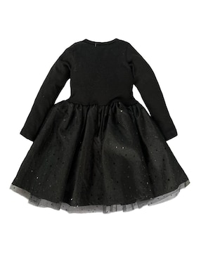 Vestido Baby Kisses Gatita manga regular para niña