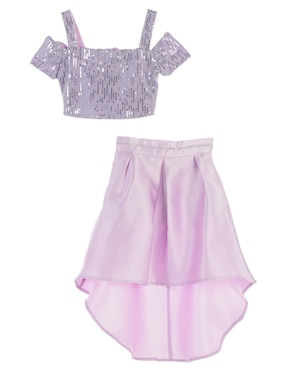 Conjunto Pink & Violet Para Niña 2 Piezas