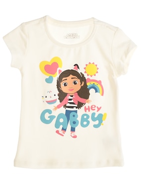 Playera Gabby's Doll House Manga Corta Para Niña