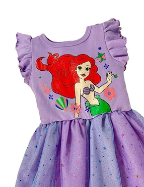 Vestido Disney Princesas manga volantes para niña