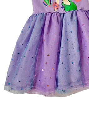Vestido Disney Princesas manga volantes para niña