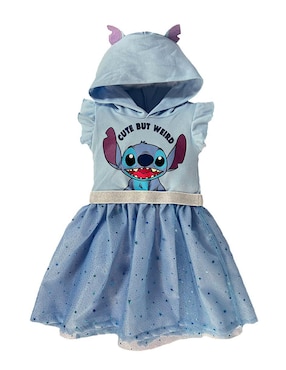 Vestido Disney Manga Volantes Para Niña