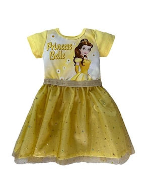 Vestido Disney Manga Regular Para Niña