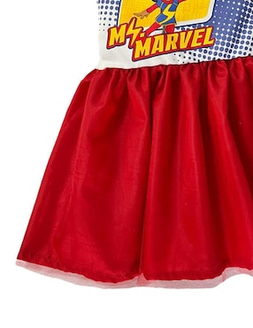 Vestido Marvel manga regular para niña
