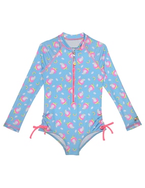 Traje De Baño Completo Sunskin Unicornio Para Infantil Niña