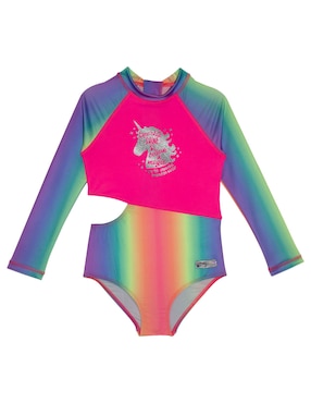 Traje De Baño Completo Sunskin Para Infantil Niña